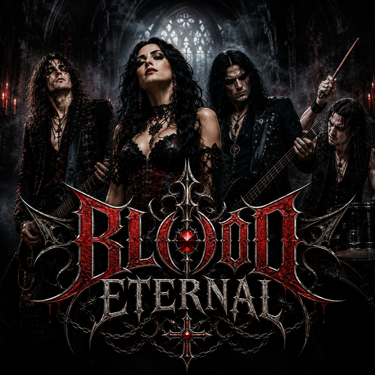 Blood Eternal — the band in the Cathedral of Eternal Night